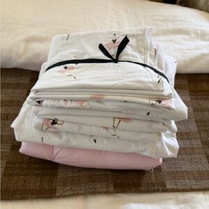 Pottery barn kids discontinued Emily and Merritt ballerina twin set + extras!